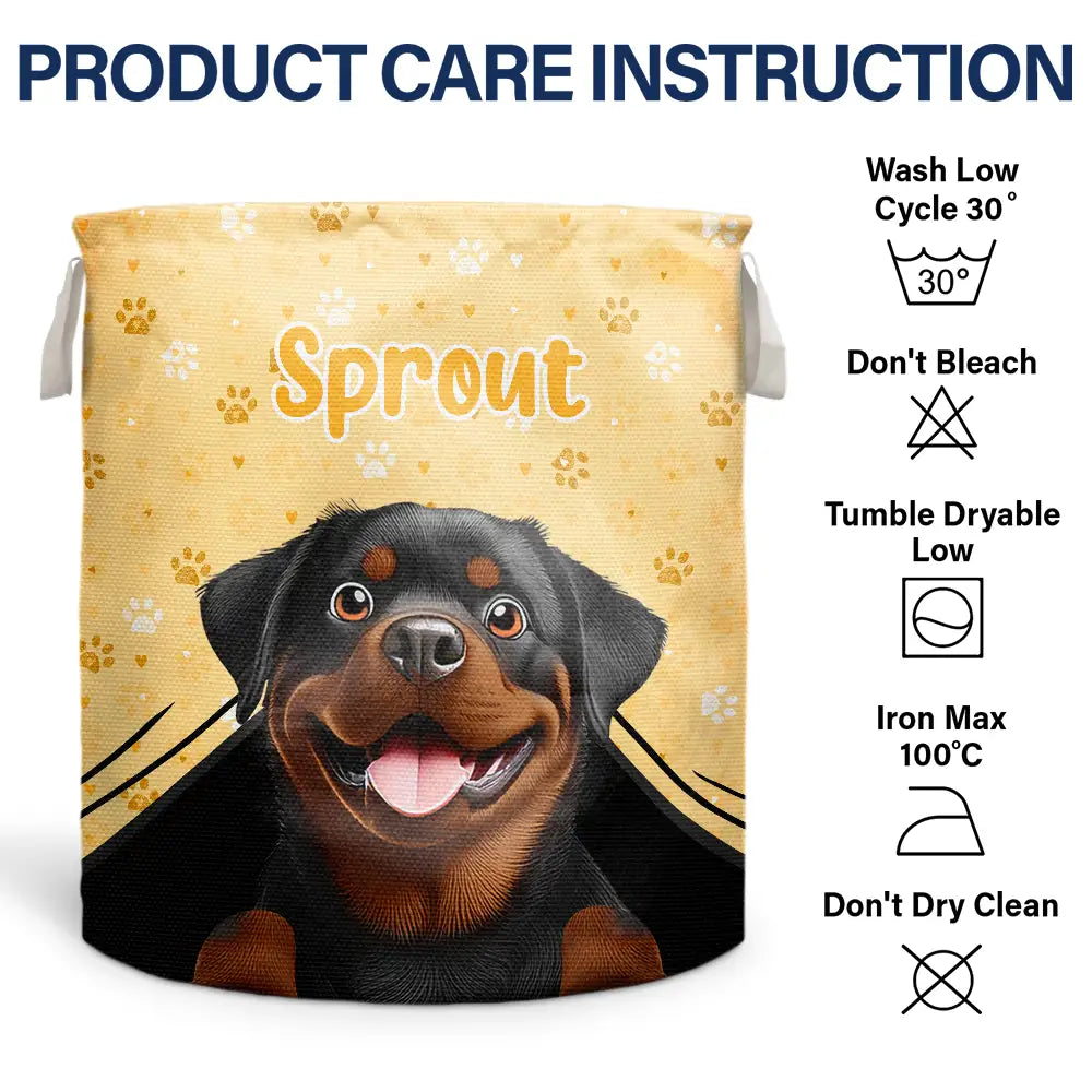 Dog Lovers, Dog Mom, Dog Dad, Pet Mom, Pet Dad - Dog Toys - Personalized Laundry Basket, Storage Basket