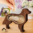 Dog Lovers,Dog Mom,Dog Dad,Pet Lovers,Pet Mom,Pet Dad,Memorial,Sad-Golden Retriever Dog Memorial Shadowbox Fur Keepsake - Personalized Pet Shaped Wooden Keepsake