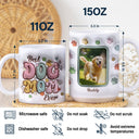 Custom Photo World’s Best Dog Mom - Gift For Dog Lovers - 3D Inflated Effect Printed Mug, Personalized White Edge-to-Edge Mug