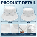 Custom Photo Toile De Jouy Pattern Pencil Drawing Family Pet - Personalized Bucket Hat