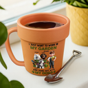 Dog Lovers,Dog Mom,Dog Dad,Gift For Men,Gift For Women,Happy,Pet Mom,Pet Lovers,Pet Dad - I Just Want To Work In My Garden Pet Lover - Personalized Plant Pot Ceramic Mug
