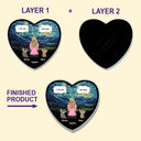 I Miss You Dog Cat Memorial - Personalized Custom Shaped Acrylic Car Visor Clip