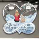 If Love Could Have Saved You Pet Memorial - Personalized Custom Shaped Acrylic Car Visor Clip