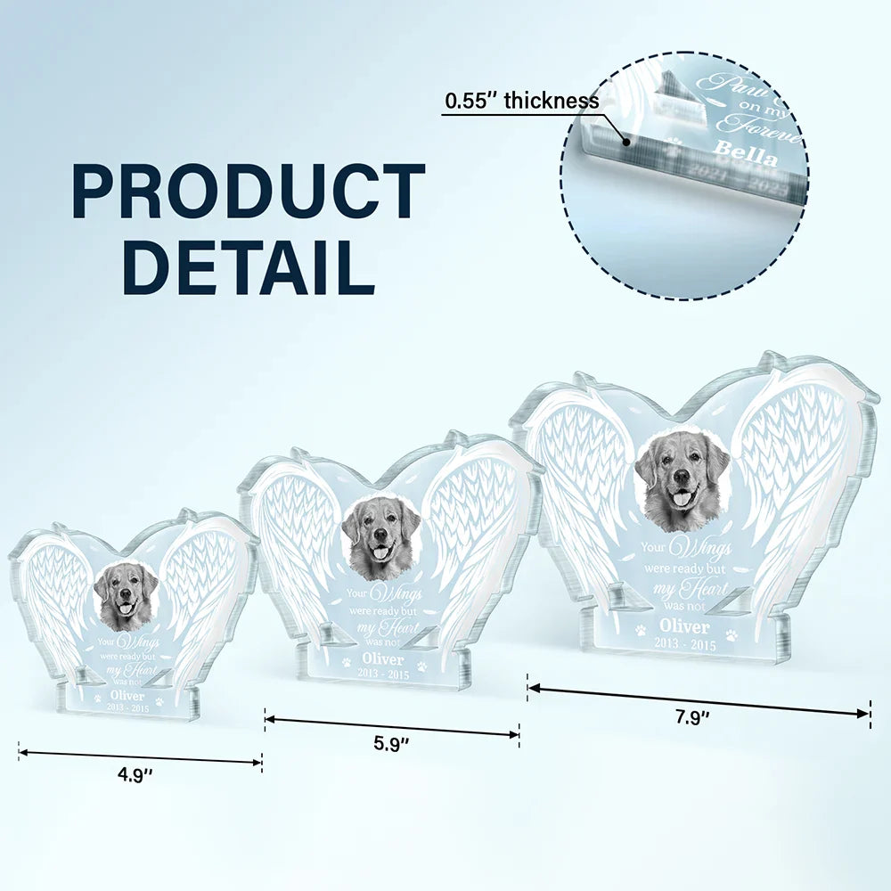 Pet Lovers, Dog Lovers, Cat Lovers, Memorial - Custom Photo If Love Could Have Saved You - Personalized Custom Shaped Acrylic Plaque