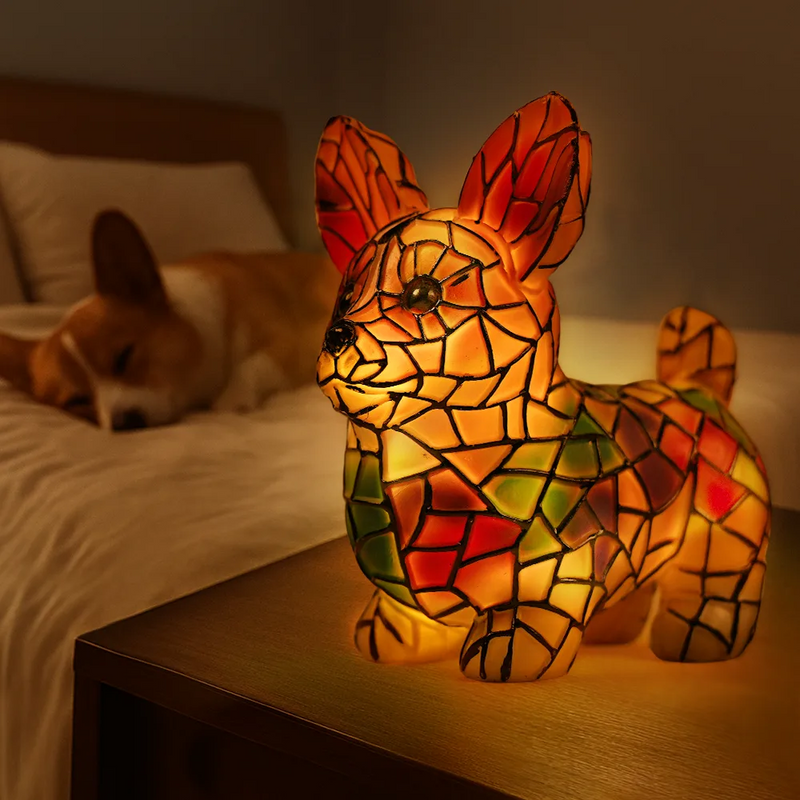 Pet Lovers-Corgi Lamp - Personalized Custom Dog Lamp