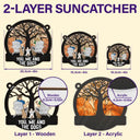 Through Four Seasons, It’s You, Me, And The Dog - Personalized Window Hanging Suncatcher Ornament