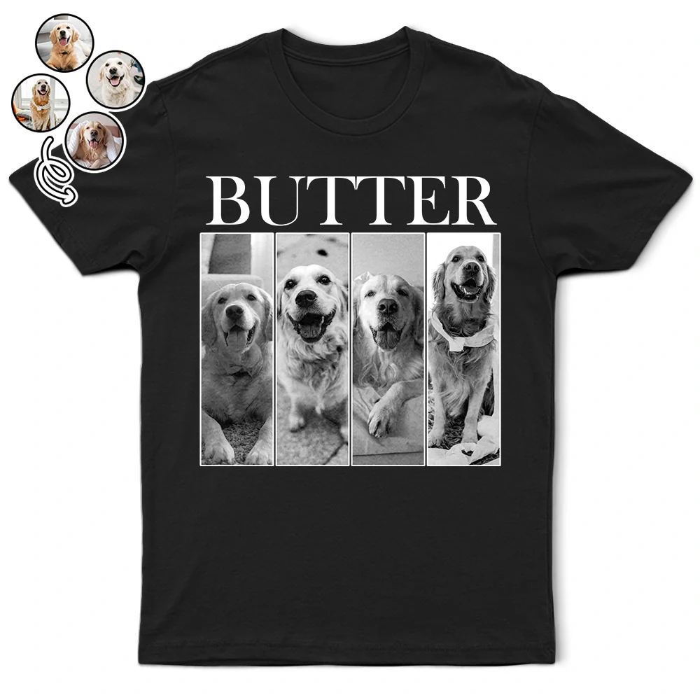 Custom Photo Name Dog Cat Pet Memorial - Personalized T Shirt