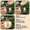 Dog Lovers,Christmas,Love-Dog Line Sketch Face Custom Name - Personalized Fillable Clear Ball Ornament