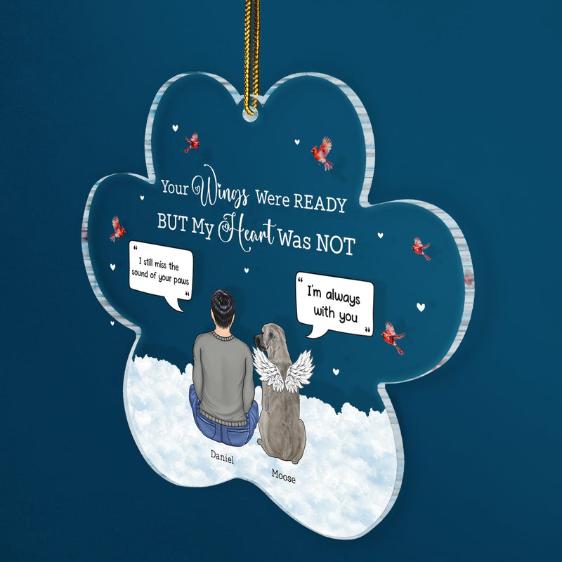 You Were My Favorite Hello And Hardest Goodbye - Pet Memorial - Personalized Custom Shaped Acrylic Ornament