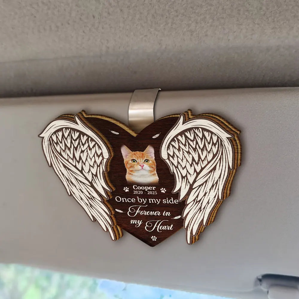 Custom Photo If Love Could Have Saved You - Personalized Custom Shaped Car Visor Clip