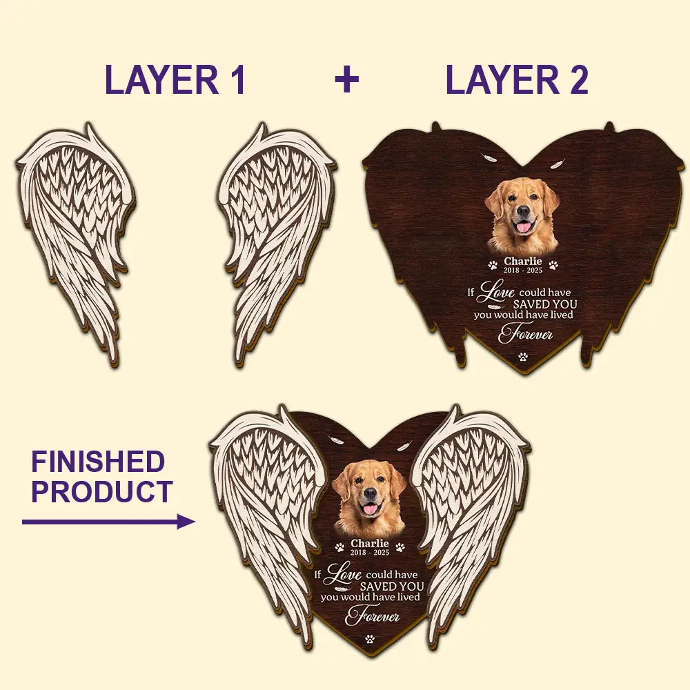 Custom Photo If Love Could Have Saved You - Personalized Custom Shaped Car Visor Clip