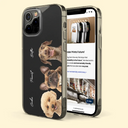 Photo personnalisée de votre chien ou chat adoré - Coque de téléphone transparente personnalisée