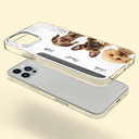 Photo personnalisée de votre chien ou chat adoré - Coque de téléphone transparente personnalisée