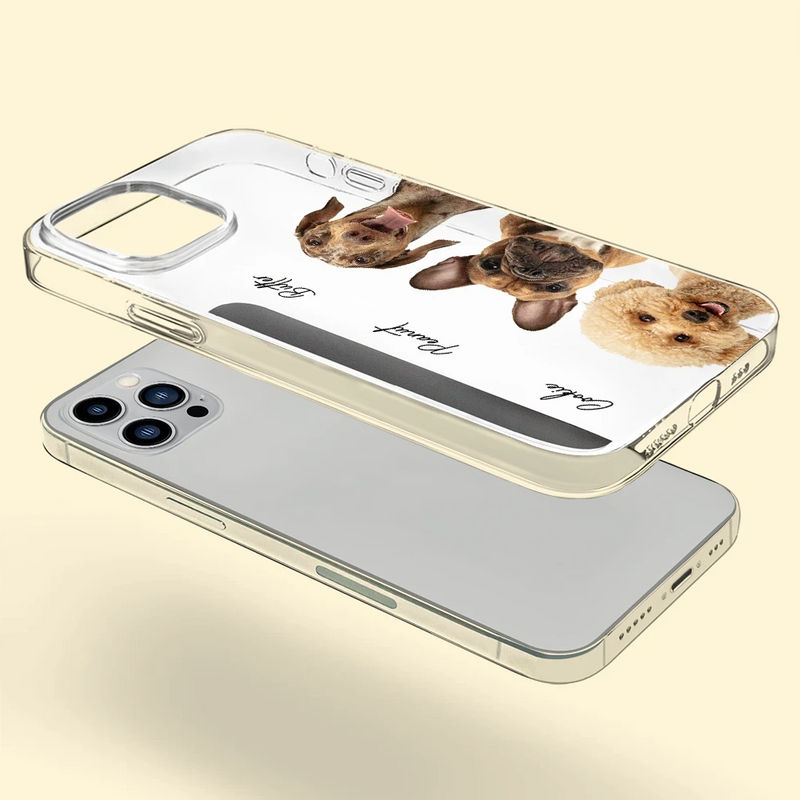 Photo personnalisée de votre chien ou chat adoré - Coque de téléphone transparente personnalisée