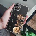 Photo personnalisée de votre chien ou chat adoré - Coque de téléphone transparente personnalisée