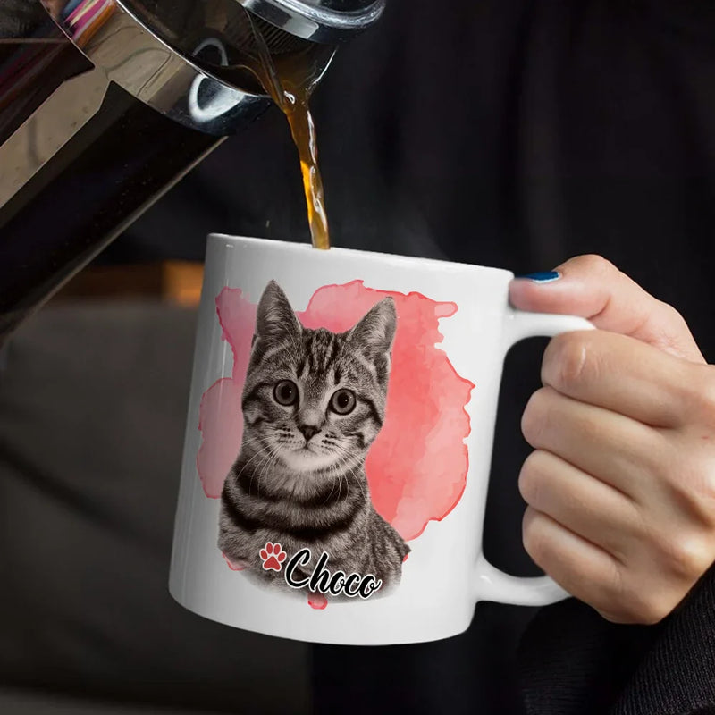 Custom Photo,Pet Lovers,Dog Lovers,Cat Lovers - Custom Photo Dog Cat Pet - Personalized Mug
