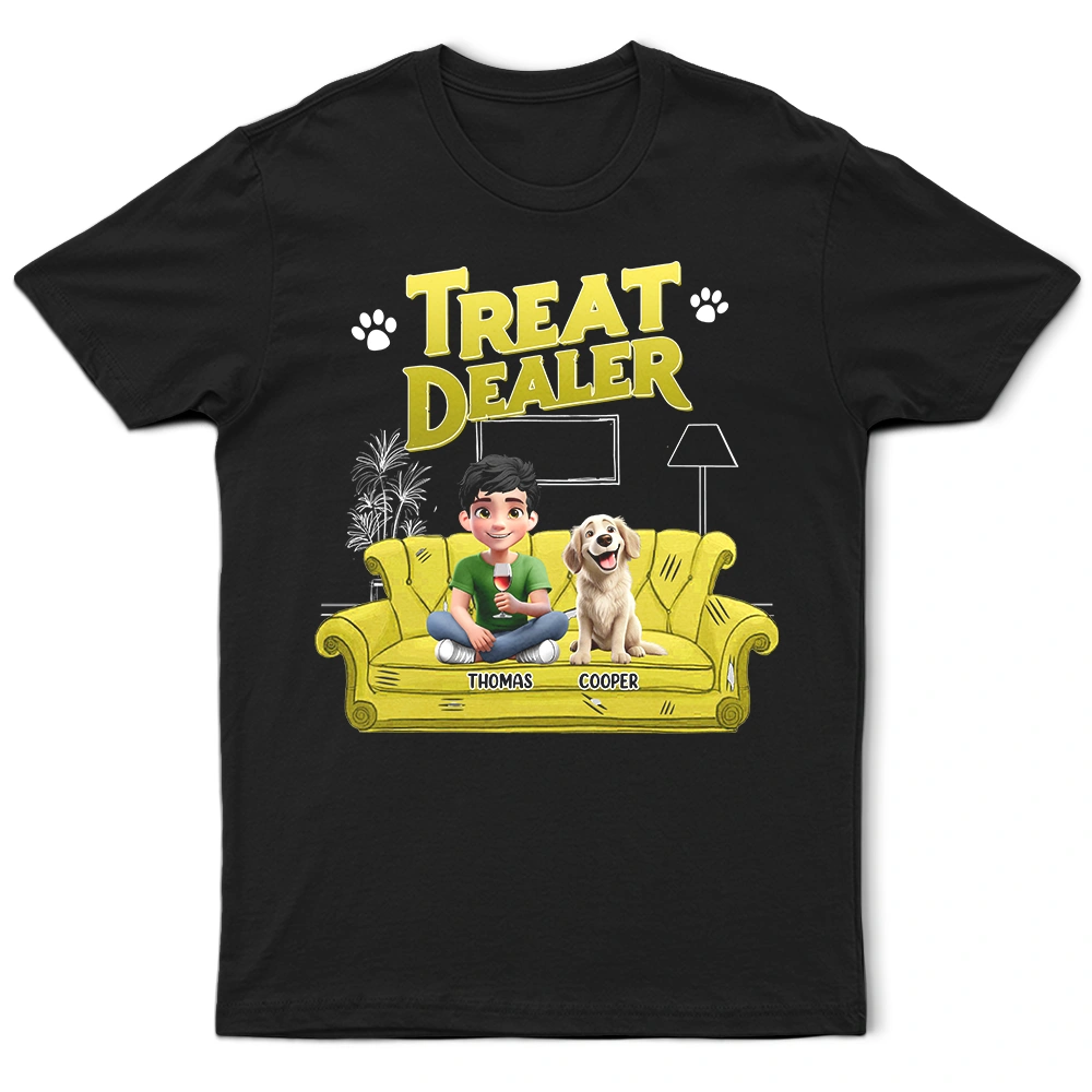 3D Effect Snack Dealer For Dogs - Personalized T Shirt