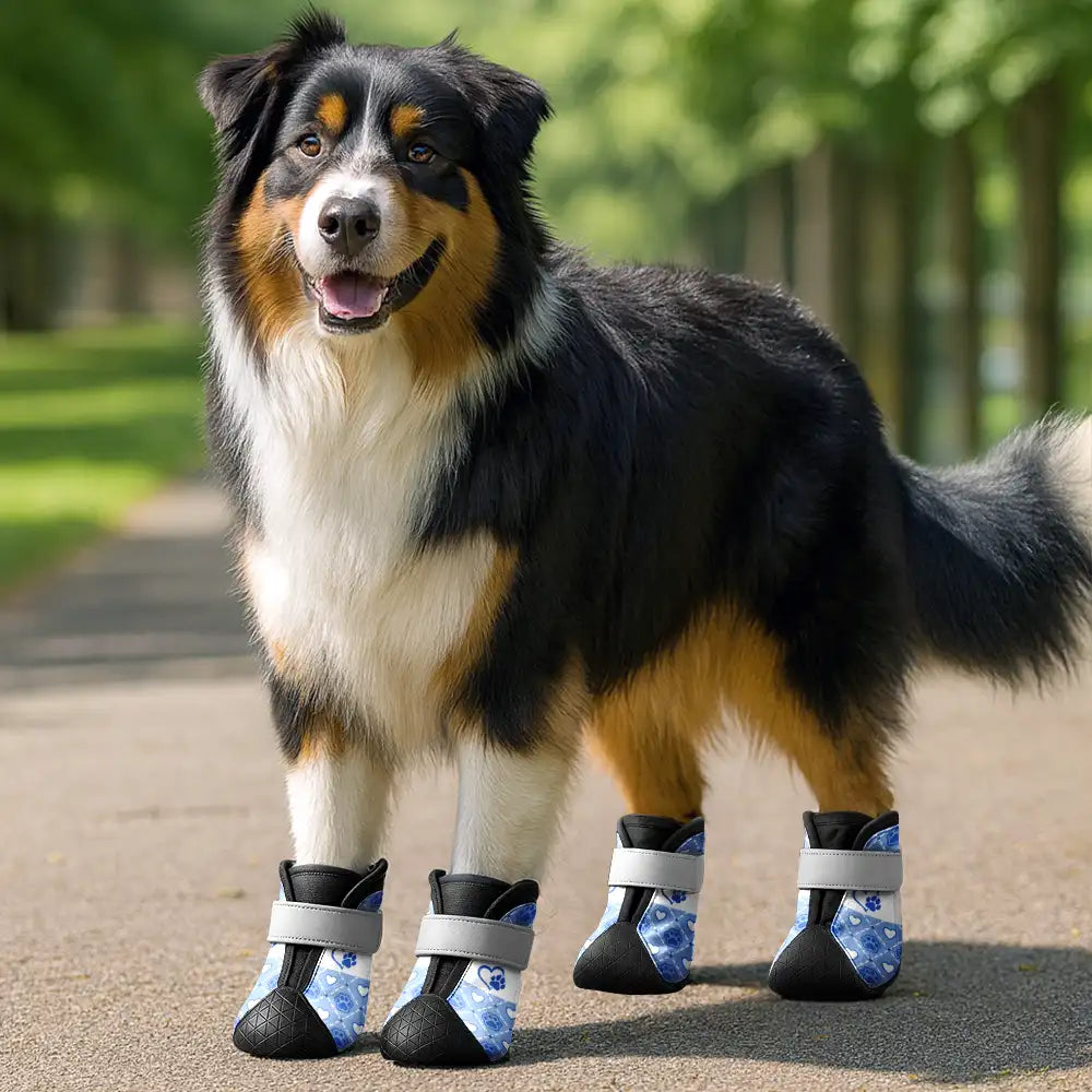 Paw Heart Pattern - Personalized Dog Shoes