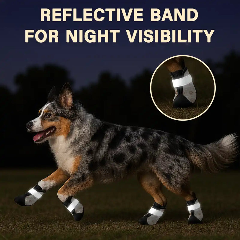 Paw Heart Pattern - Personalized Dog Shoes