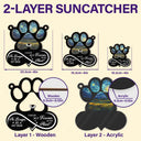 Forever In My Heart Always Loved Pet Memorial - Personalized Window Hanging Suncatcher Ornament