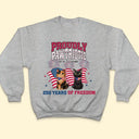 Proudly Pawtriotic 250 Years Of Freedom Cat Dog - Personalized T Shirt