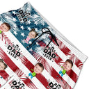 Custom Photo Funny Best Dad Grandpa Ever - Personalized Unisex Beach Shorts