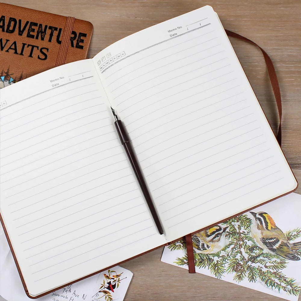 You And Me And The Dog - Personalized Leather Journal