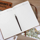 You And Me And The Dog - Personalized Leather Journal