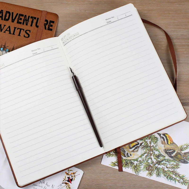 You And Me And The Dog - Personalized Leather Journal