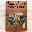 You And Me And The Dog - Personalized Leather Journal