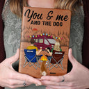 You And Me And The Dog - Personalized Leather Journal