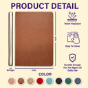 You And Me And The Dog - Personalized Leather Journal