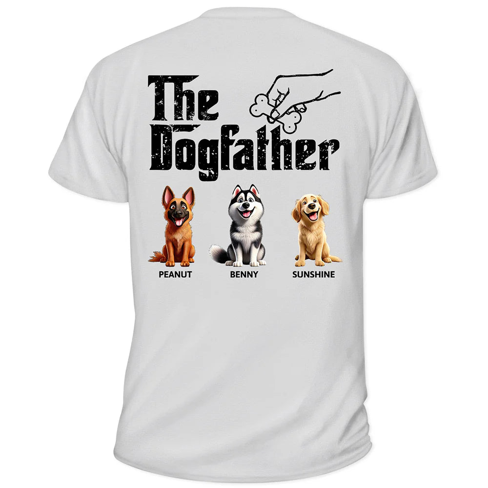 3D Effect The Dog Father - Personalized T Shirt
