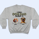 Dog Lovers,Pet Lovers,Funny,Dog Dad - This Dog Dad Belongs To - Personalized T Shirt