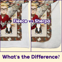 Just A Girl Who Loves Books And Pets - Personalized Fleece Blanket, Sherpa Blanket