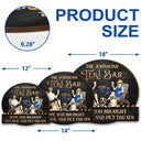 Pet Lovers,Pet Couple,Patio,Poolside - Couple Pool & Patio Bar Hope You Brought Alcohol & Dog Treats - Personalized Custom Shaped Wood Sign