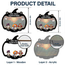 Pet Lovers,Halloween,Family,Happy - Halloween Home Sweet Haunted Home Pet Lovers - Personalized Window Hanging Suncatcher Ornament