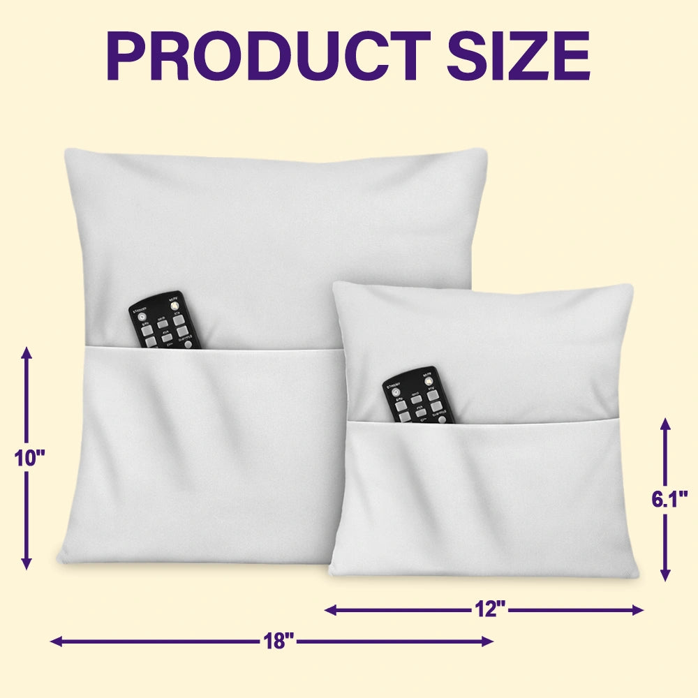 My Reading Pillow Girl With Pets & Birth Month Flower - Personalized Pocket Pillow
