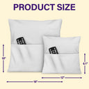 My Reading Pillow Girl With Pets & Birth Month Flower - Personalized Pocket Pillow