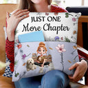 My Reading Pillow Girl With Pets & Birth Month Flower - Personalized Pocket Pillow