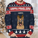 Feliz Navidog Funny - Personalized Unisex Ugly Sweater