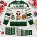 Flat Art Semi-real Pet - Personalized Unisex Pajamas Set