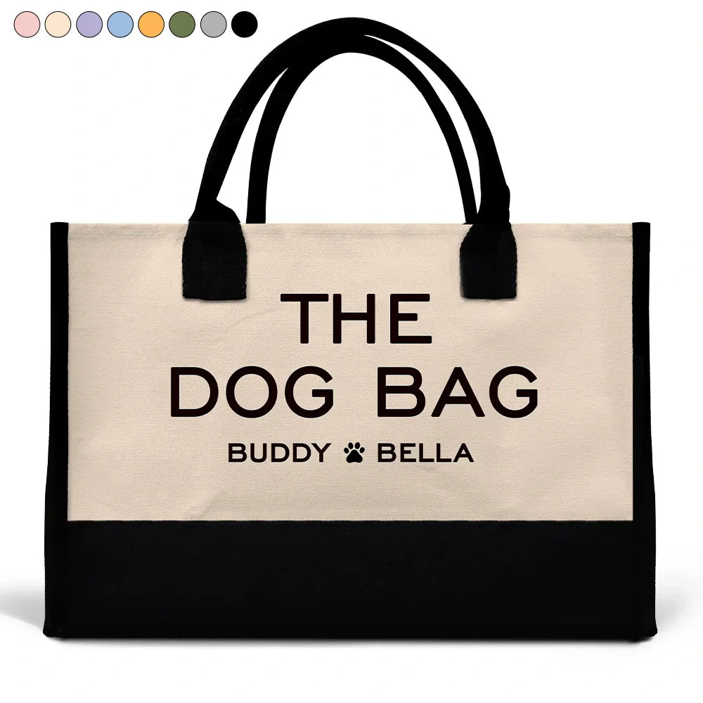 The Dog Bag Cat Bag - Personalized Canvas Tote Bag