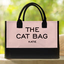 The Dog Bag Cat Bag - Personalized Canvas Tote Bag