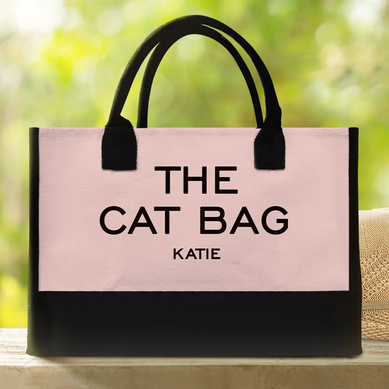 The Dog Bag Cat Bag - Personalized Canvas Tote Bag