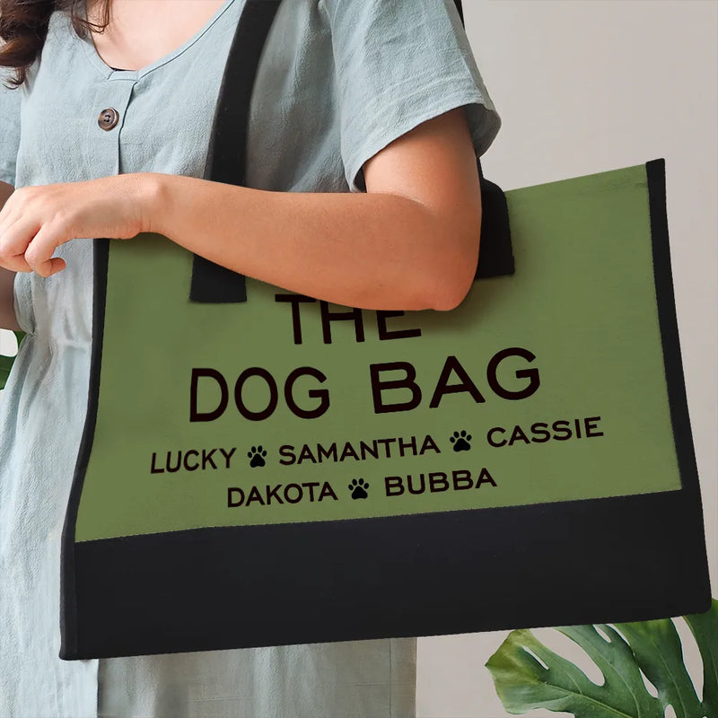The Dog Bag Cat Bag - Personalized Canvas Tote Bag