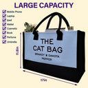 The Dog Bag Cat Bag - Personalized Canvas Tote Bag