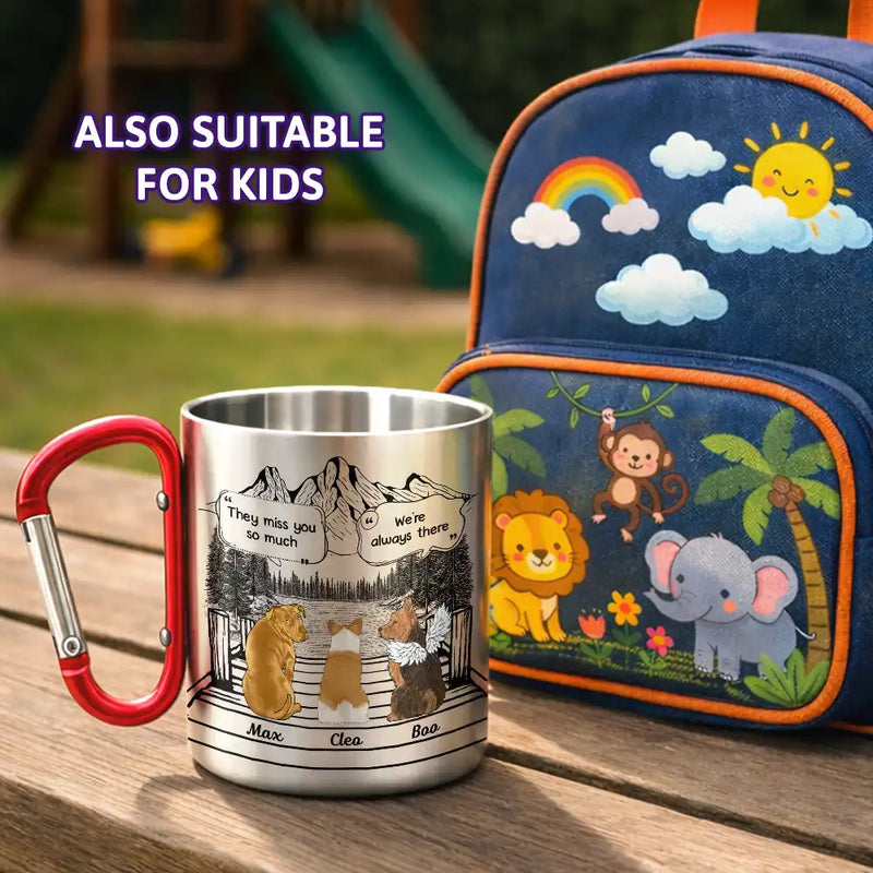 They Still Talk About You Pet Memorial - Personalized Carabiner Mug