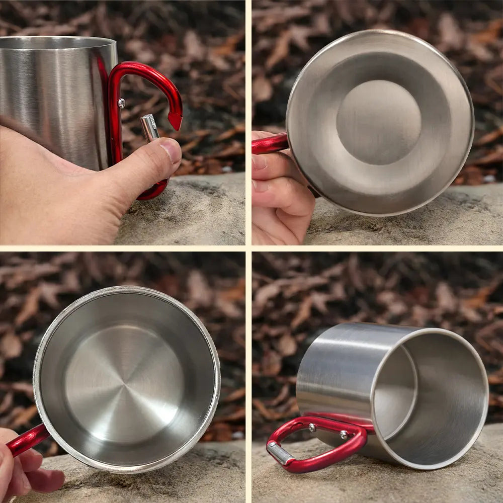 They Still Talk About You Pet Memorial - Personalized Carabiner Mug