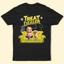 Dog Lovers,Dog Mom,Dog Dad,Gift For Yourself - Treat Snack Dealer 3D Effect Dogs - Personalized T Shirt